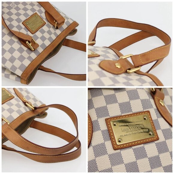 LOUIS VUITTON Damier Azur Hampstead PM Tote Bag N51207 LV Auth BA6345 - Picture 16 of 16